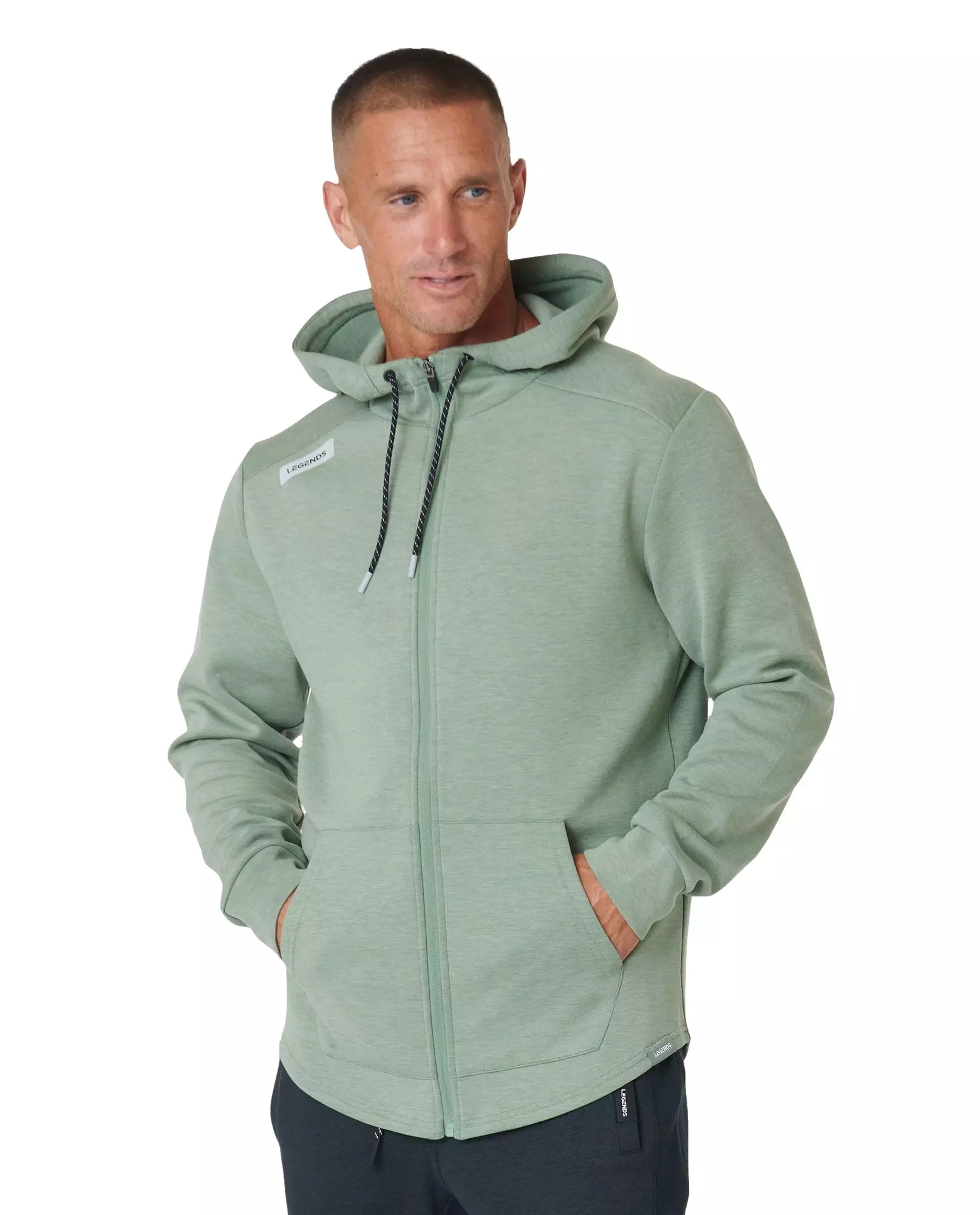 Men's Hawthorne Full Zip Hoodie - Seafoam | Hibbett